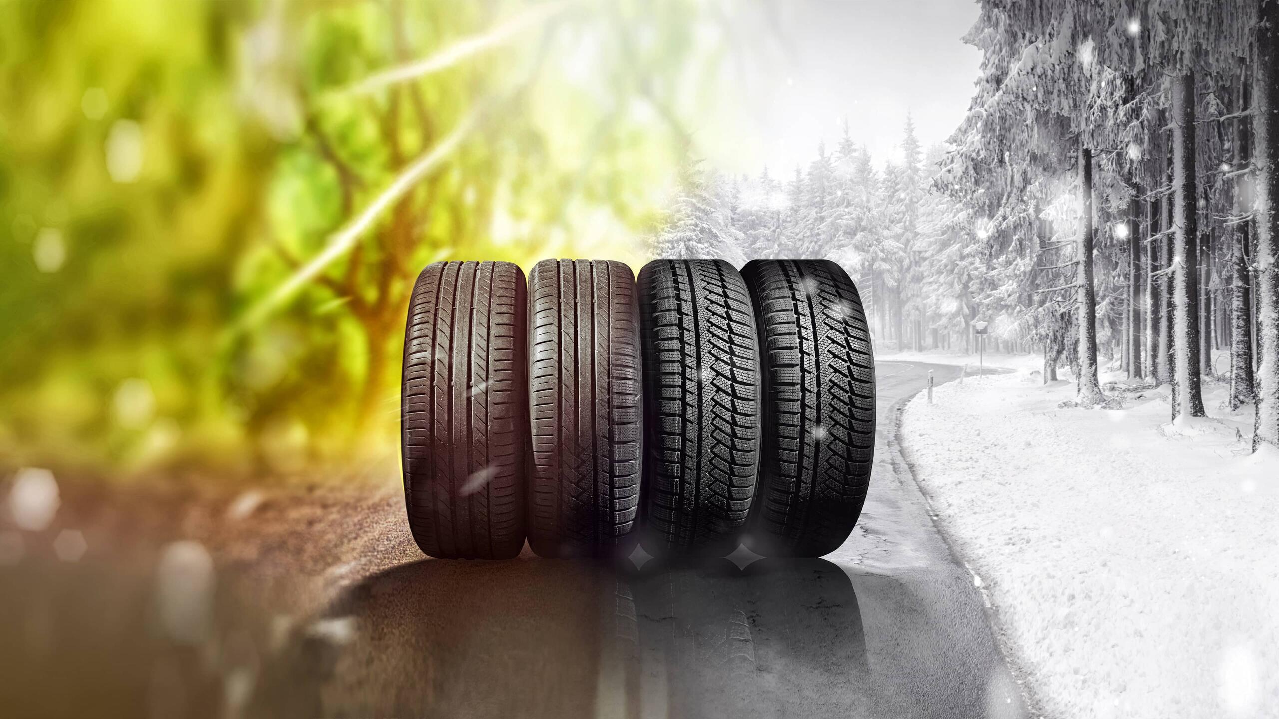 Summer and winter tires